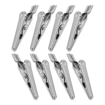8 Pcs Electrical Test Clips Stainless Steel Sealing Durable Testing