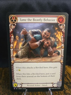 FAB Tame The Beastly Behavior (RED)  - Super Slam - Super Rare