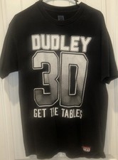 Official WWE Double Sided Dudley Boys 3D TShirt Get The Tables Size L Fanwear