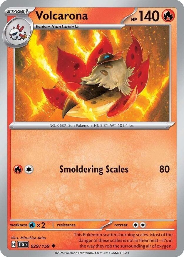 Pokemon Volcarona (29/382) Journey Together NM