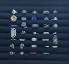 Vintage To Now ‘Lot Of 34’ 925 Sterling Silver  Rings / Size From 3 To 11