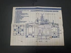 Vintage GI Joe 1983 Headquarters Command Center Blueprint Instruction Sheet