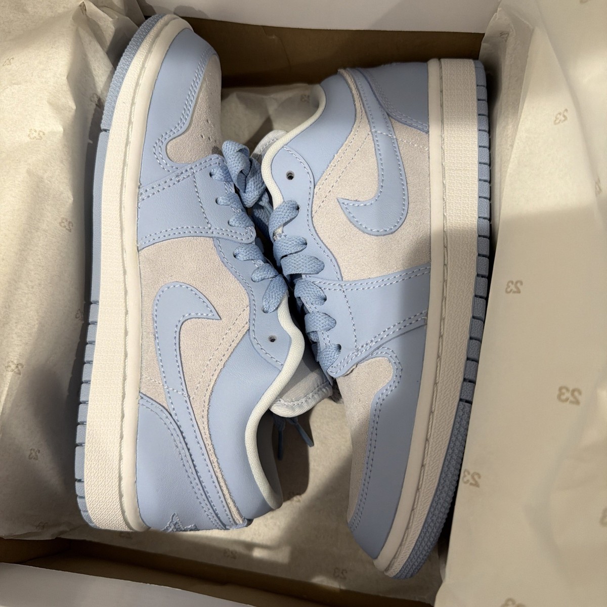 Jordan 1 Low Football Grey Aluminum Sneakers DC0774-050 Women's