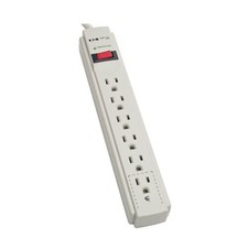 Tripp Lite TLP608 Surge Protector, 120V, 6 Outlet, 8' Cord, White, BRAND NEW