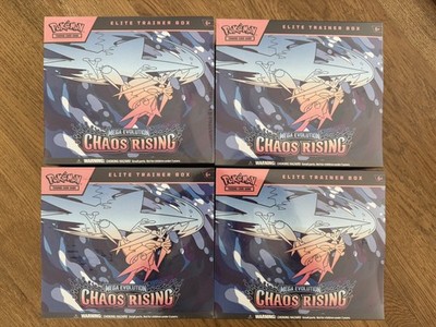 Pokémon TCG Chaos Rising Elite Trainer Box ETB Lot Of 4 Factory Sealed NEW