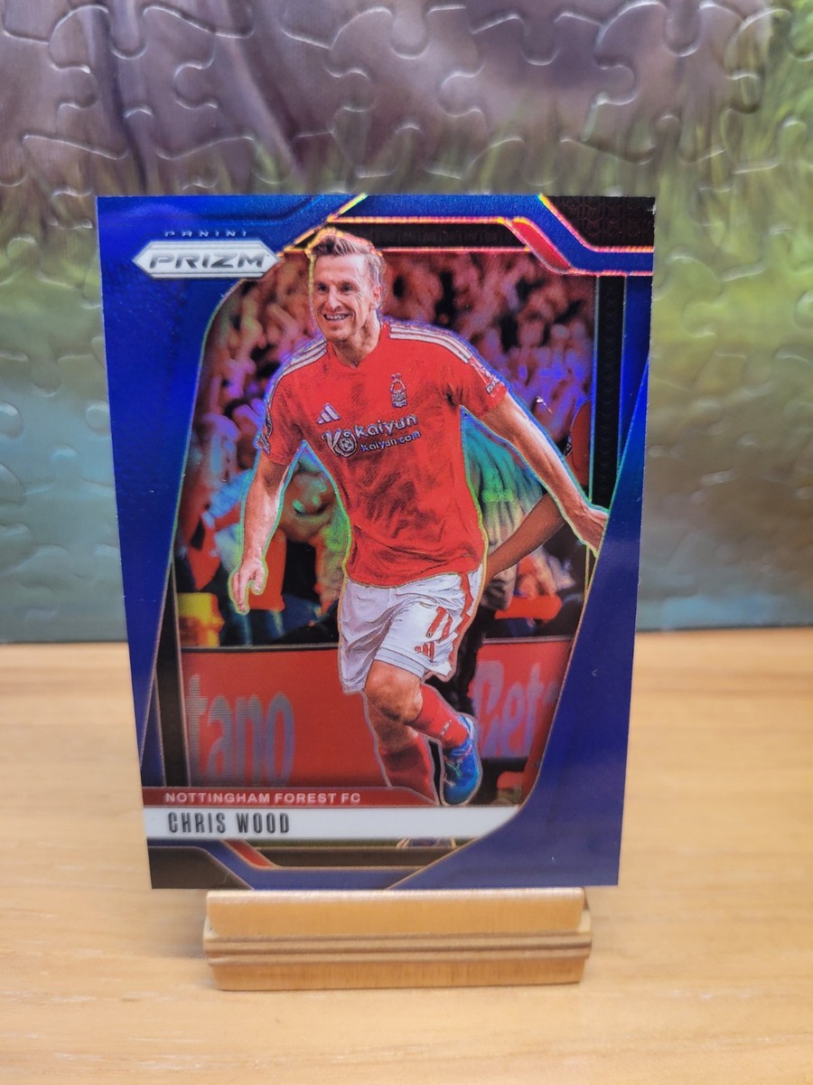 2024-25 Panini Prizm Premier League Chris Wood #256 Blue Prizm