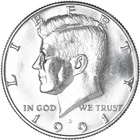 1991 D Kennedy Half Dollar Uncirculated from Mint Set