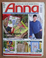 Anna Magazine: Knitting & Needlecrafts: Autumn Projects: No. 9,  September 1999