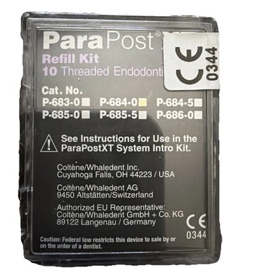 *3-Pieces* Coltene ParaPost XT Refill Kit Threaded Endodontic used Posts P6840