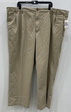 Izod Mens Pants Cedarwood Khaki Solid Performance Plus Stretch Sportflex