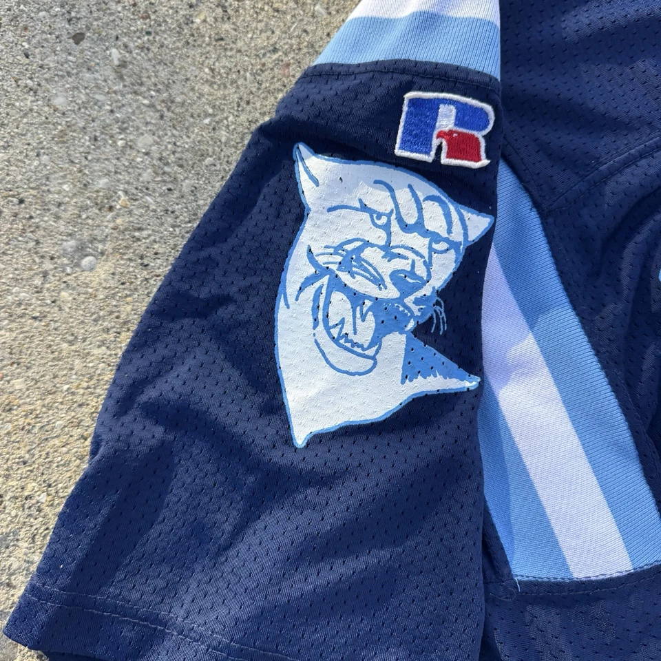 Camiseta deportiva de fútbol americano Russell vintage de los 80 grande #80 años 80 azul marino deportiva Foto 4 de 4