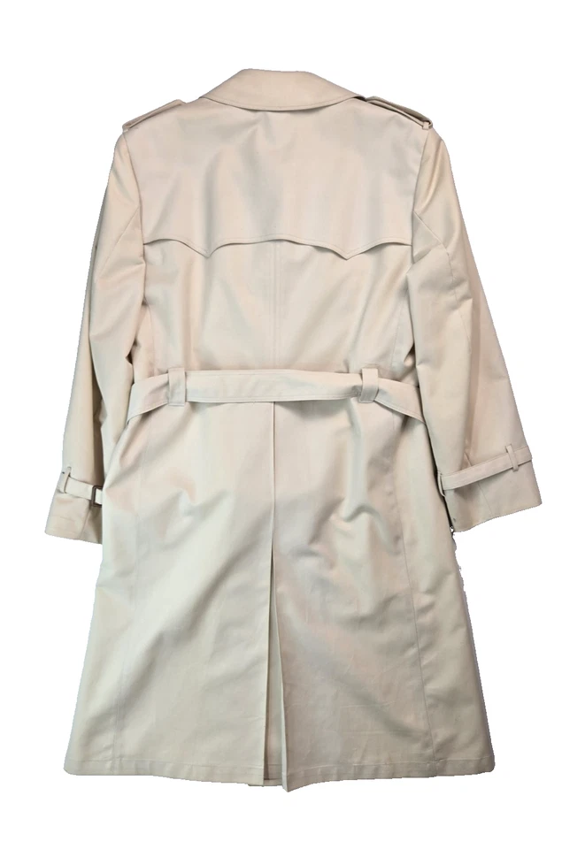 Gabardina Christian Dior Monsieur Vintage Blanca Doble Pecho Cinturón Hombre 40S Foto 2 de 4