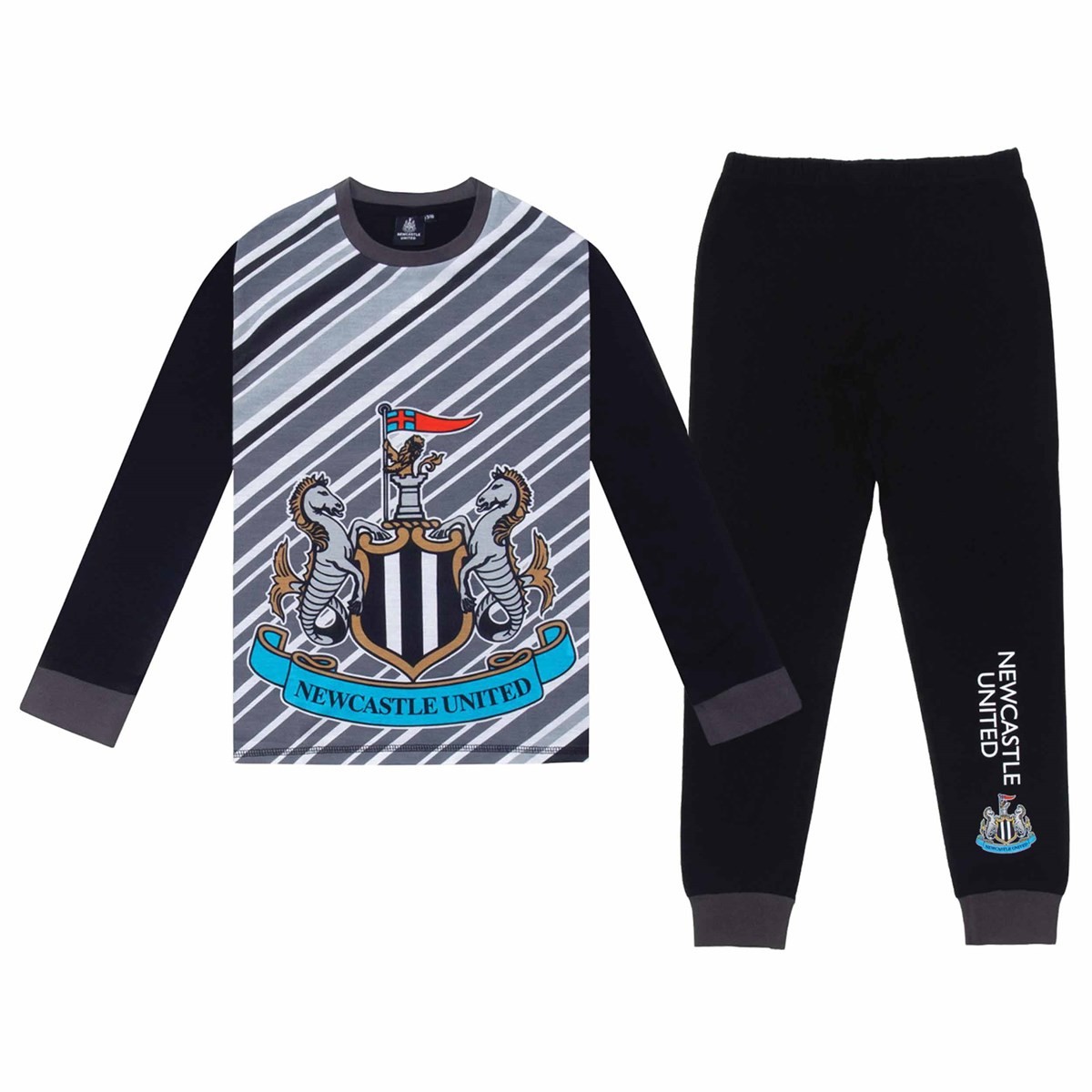 Newcastle United FC Kids Long Pyjamas 11 - 12 Years, Clothing, Sports, Gift