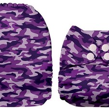 Mama koala purple camouflage cloth diaper