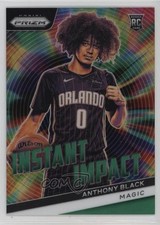2023-24 Panini Prizm Instant Impact Green Prizm Anthony Black #24 uk2