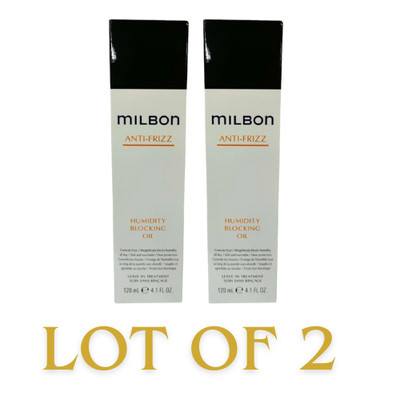 【Lot of 2】Milbon Anti-Frizz Humidity Blocking Oil 4.1oz Ship from Japan