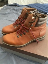 Johnston & Murphy Mens Tan Leather Hiking Boo...