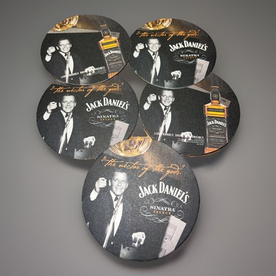 Frank Sinatra /Jack Daniels coasters (set of 5) Double Sided Commercial Grade