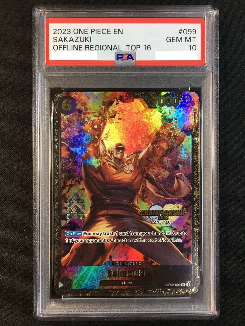PSA10 Sakazuki OP02-099 Championship 2023 Regional TOP 16 ONE