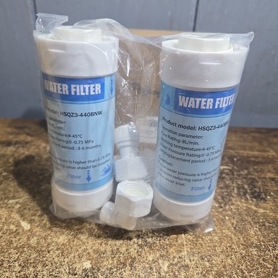 2 Pack Bidet Water Filter and Adapter for Electric Bidet Toilet Seats, Reduce Mi