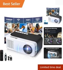Lightweight Portable Mini Projector - 1080P Resolution, Perfect for Family Fun