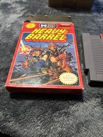 Heavy Barrel (NES) NO MANUAL Box And Game Cartridge Only