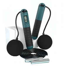 Cordless Weighted Jump Rope with Counter Adjustable Ropeless Skipping Rope f