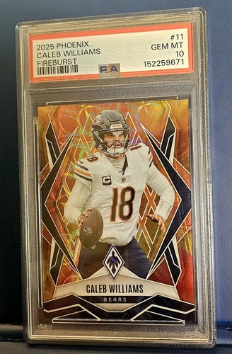 2025 Panini Phoenix - Caleb Williams #11 FIREBURST/350-- PSA 10-POP 2🔥🔥