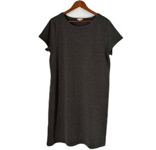 Gap Dress Women L Pilot Grey Box Pleat Pullover Stretch Business Casual Comfy