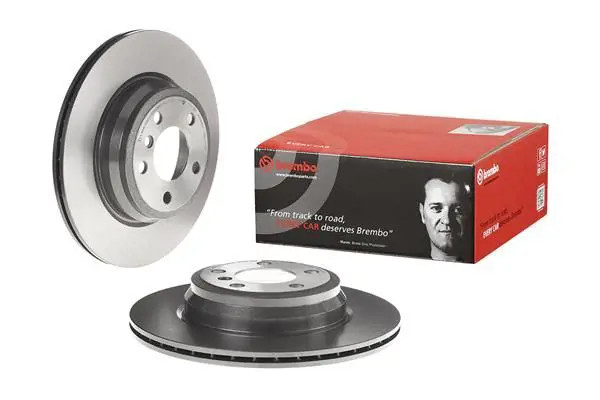2x Disque de frein ventilé de l'intérieur 09.C117.11 BREMBO pour BMW 3 4 Coupé - Image 2