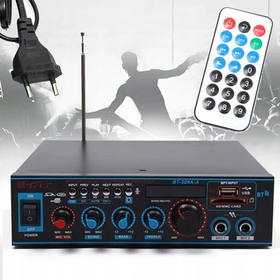 MARKENLOS Hifi Verstärker,Stereo Verstärker,Mini Bluetooth Radio Audio Verstärker Receiver