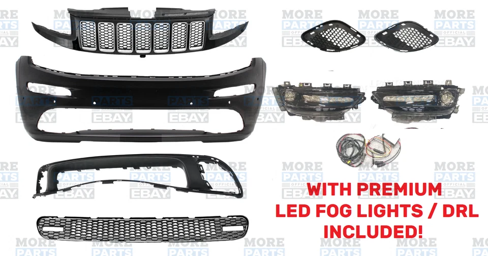 Front Bumper Assembly For 2014 2015 2016 JEEP Grand Cherokee SRT SRT8 Foto 4 de 4