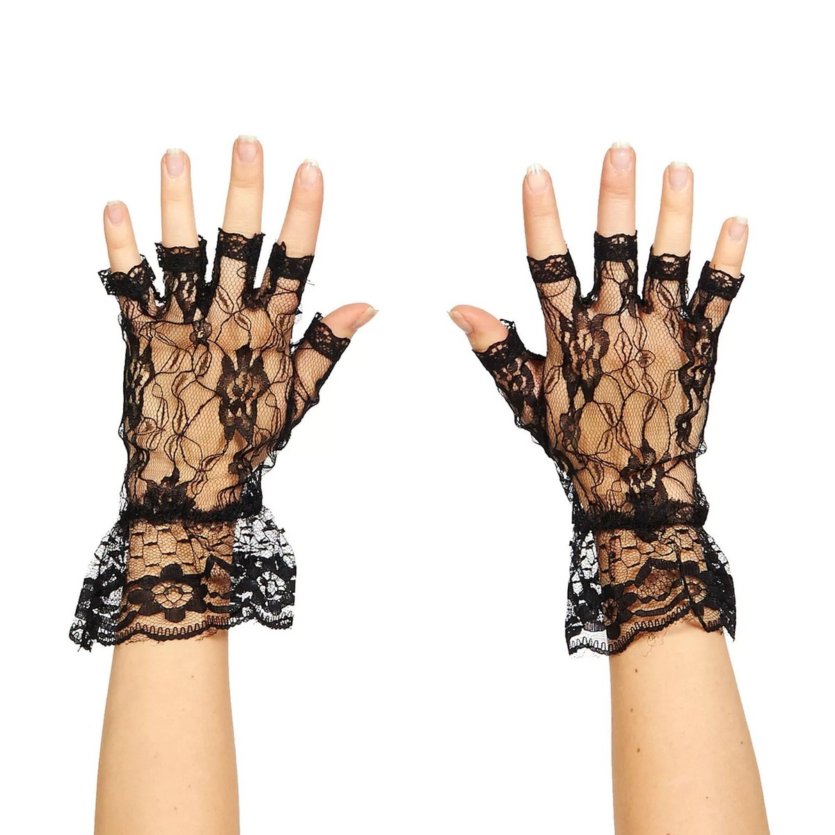 最終値下げfetico LACE FINGERLESS GLOVES BLACK FETICO】LACE FINGERLESS GLOVES black LACE FINGERLESS GLOVES
