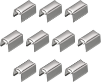 100 StüCk Bandklemmen Umklappen Quetsch Crimp Enden 8X4Mm Endkappen Schmuck Vers