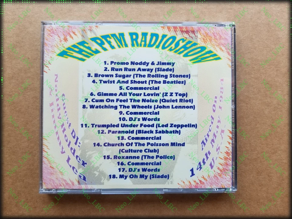 [RARE] ''Slade - The PFM Radio Show, May '84'' (Album CD, Allemagne) [1997] - Photo 3/4