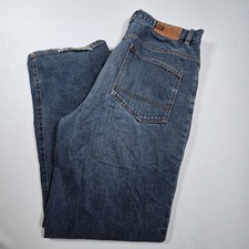 Y2K Ecko Unlimited Blue Denim Jeans Grunge Baggy 5 Pocket Mens 34