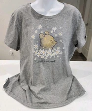 Life is Good Crusher T-Shirt Women's Size XXL Winnie The Pooh Bear Daisy Tee Top