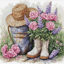 Luca-S Counted Cross-Stitch Kit Garden Decor B7036L