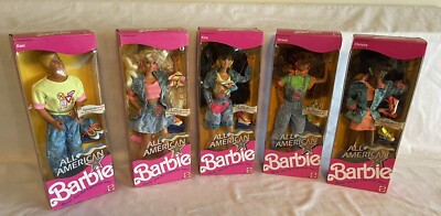 Barbie All American Reebok 1990-1991 Set Of Dolls