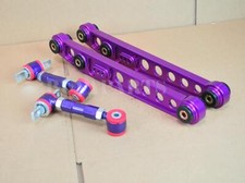 Pro Purple Aluminum Rear Lower Control Arm Camber Kit For 1996-2000 Civic Ek