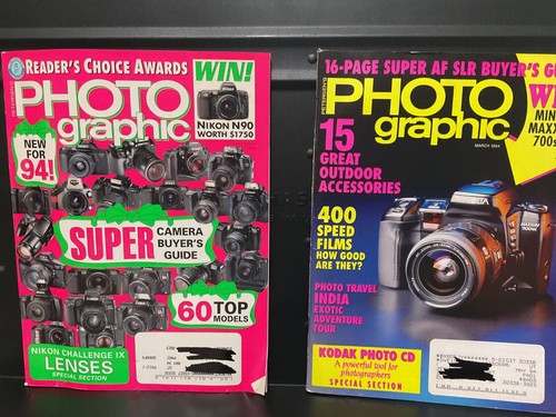 Photographic Magazine- DECEMBER 1993 & March. 1994. Camera, Photography - Picture 2 of 3