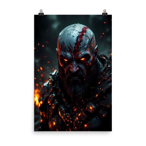 Kratos God of War Wall Art Poster Print High Quality Gaming Decor Artwork Gift - Picture 5 of 5