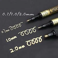 Pennarello metallico Pen touch Sakura oro argento rame biancoextrafini fine medi