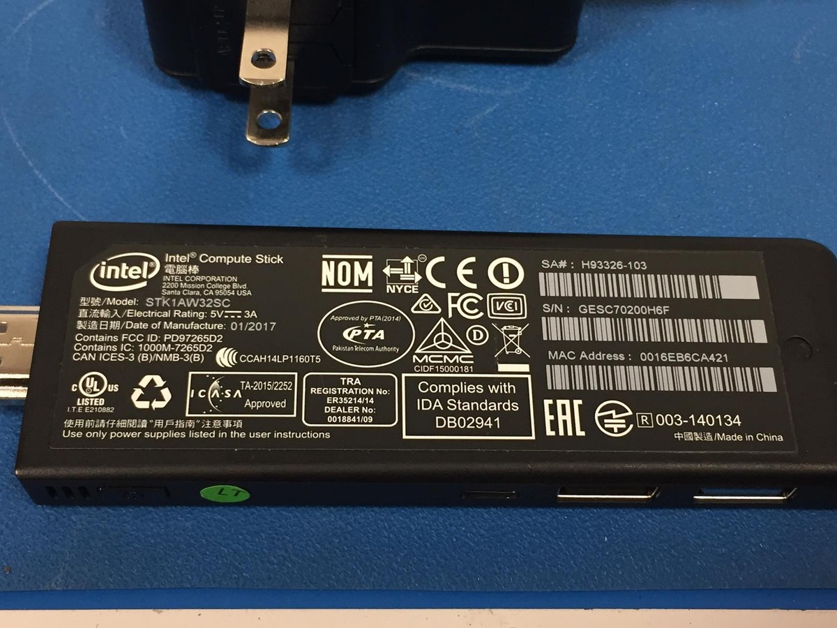 Intel Compute Stick STK1AW32SC Computer Windows 10 for sale online