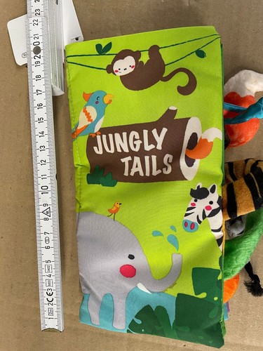 NEU! Kinder Baby Intelligenz Entwicklung Säugling weicher Dschungel Tier Tuch Buch - Bild 3 von 3