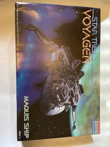 1995 Monogram Star Trek Voyager Maquis Ship Model Kit NEW 3605 Fighter - Picture 3 of 16