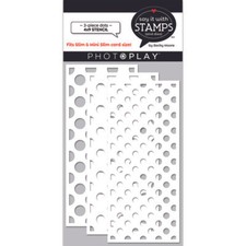 Crafts PhotoPlay 4X9 Stencils Graduated Dots Small to Large Use Together Overlay