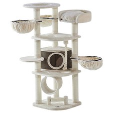 Nobby Kratzbaum Elif cream für große Katzen, Höhe 189 cm, 70x70 cm