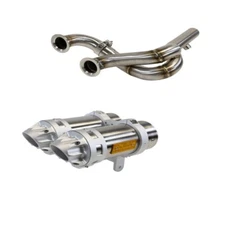 RJWC 1199 Mud Edition Dual Slip On Exhaust For Can Am Renegade 570/850/1000 XMR