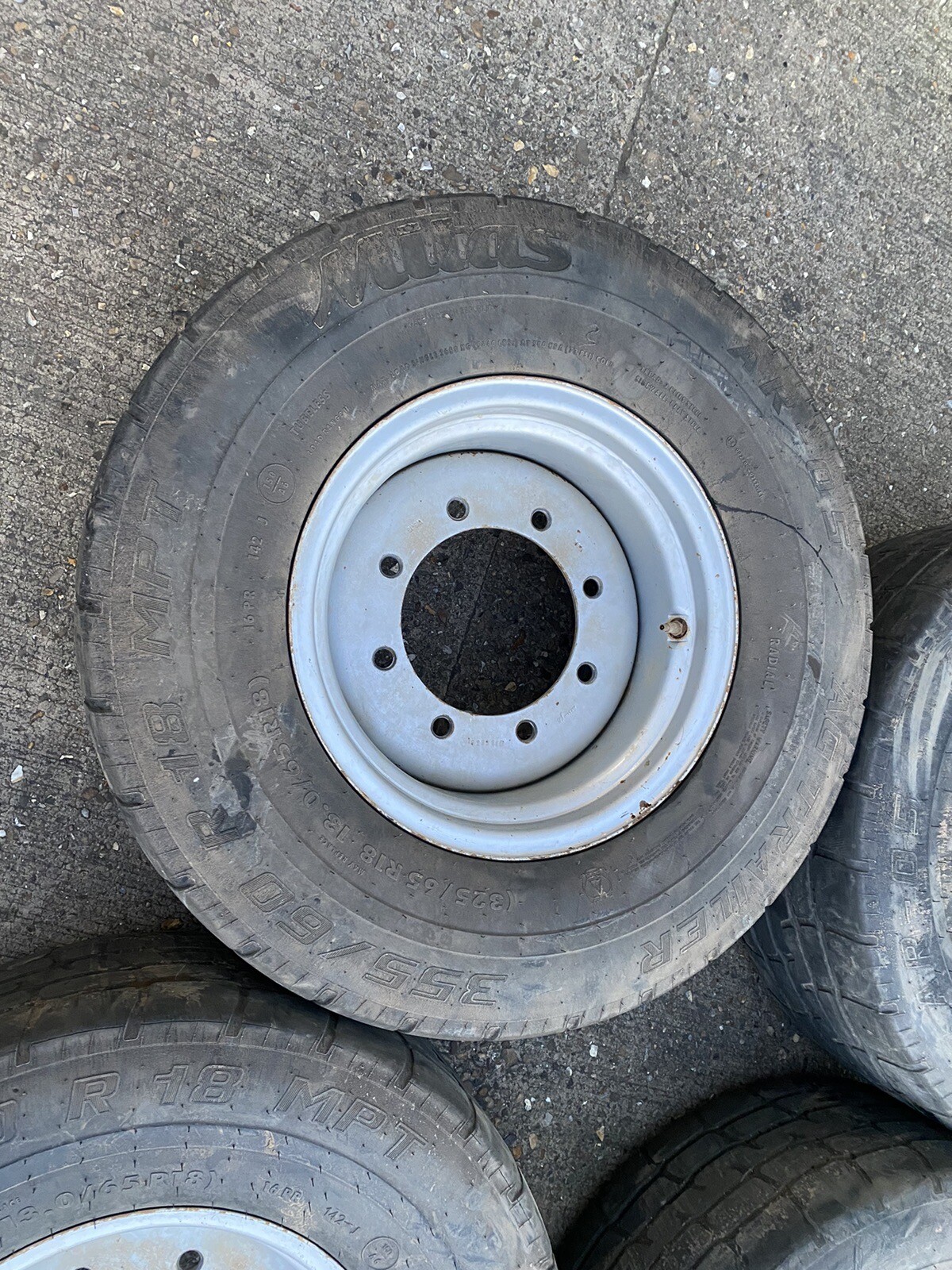 4x Farm Trailer Wheels And Tyres 355/60R18 eBay
